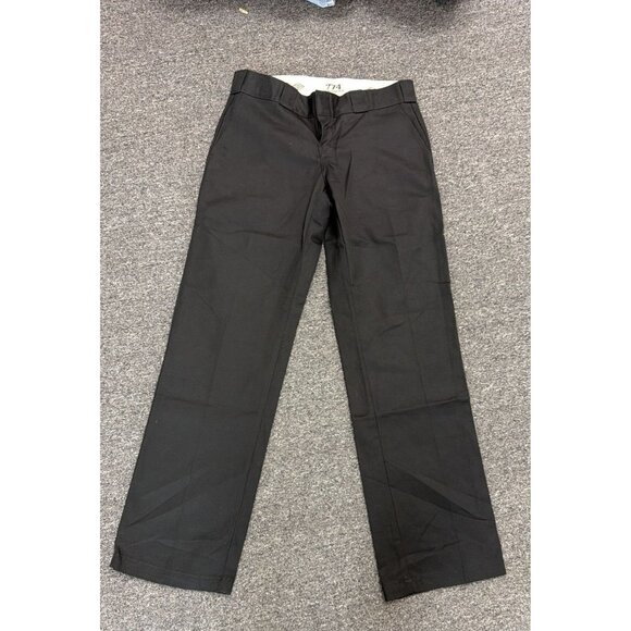 Dickies 874 Original Fit Work Pants Mens 32x32 Black Straight Leg Skate Chino - Picture 1 of 3